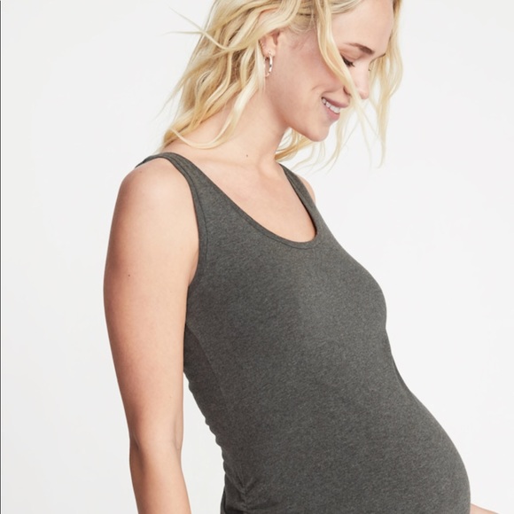 Maternity Body Tank Dress Small - Grey - Picture 1 of 3